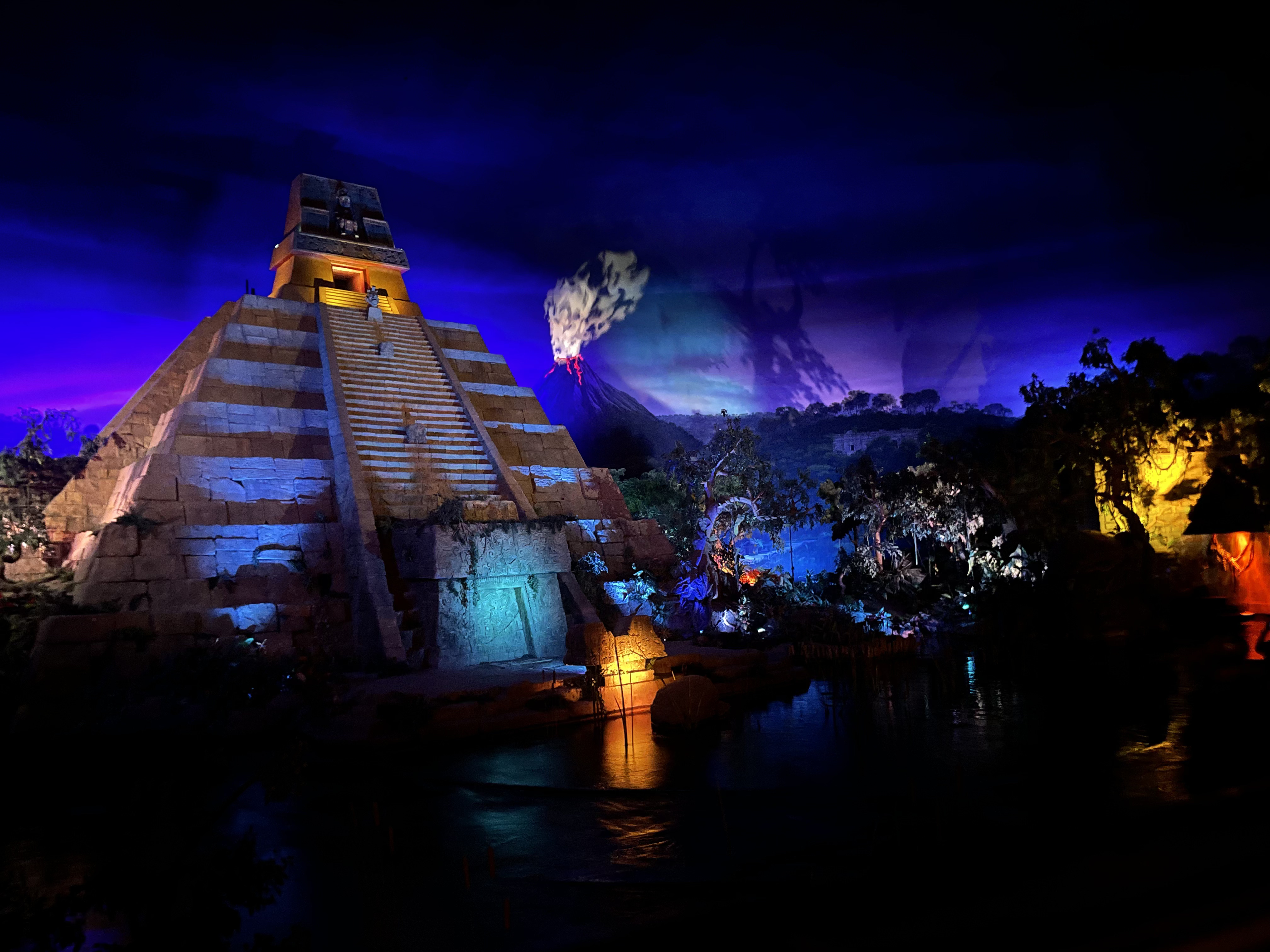 EPCOT — The Mexico pavilion at night