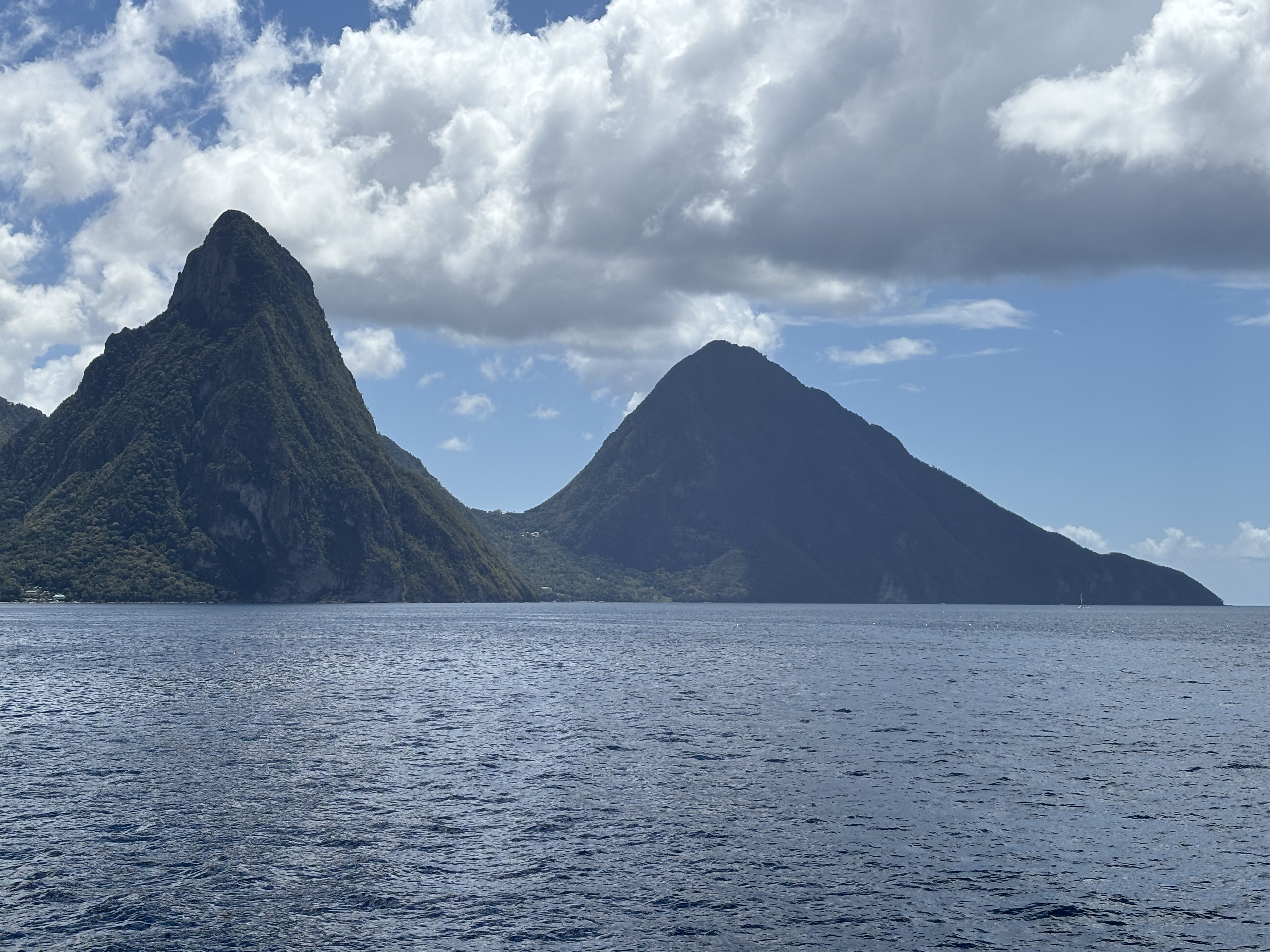 Saint Lucia — Sailing past the Pitons